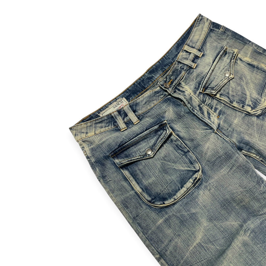 Washed Japan Style Jeans